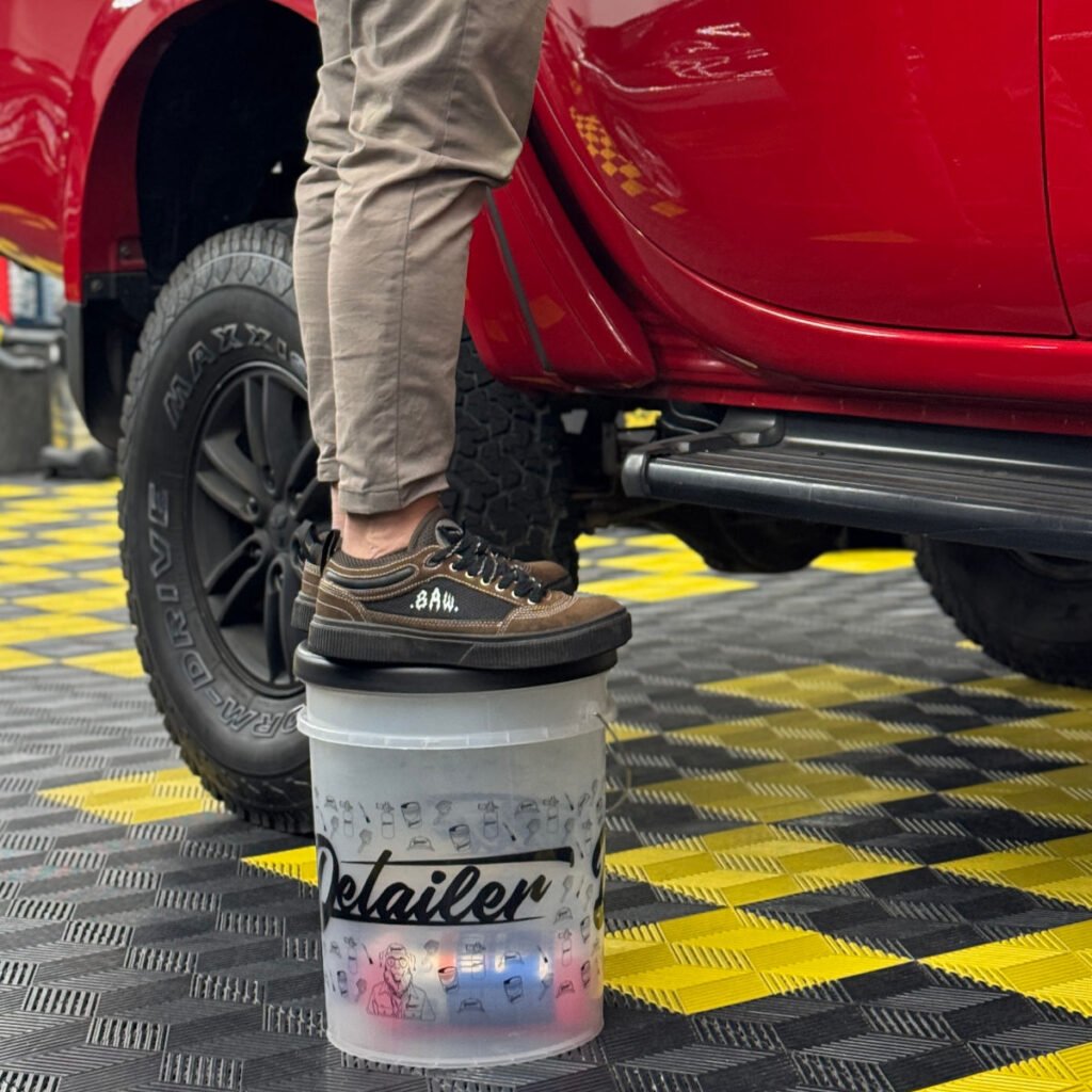 Tampa balde Detailer produto 1