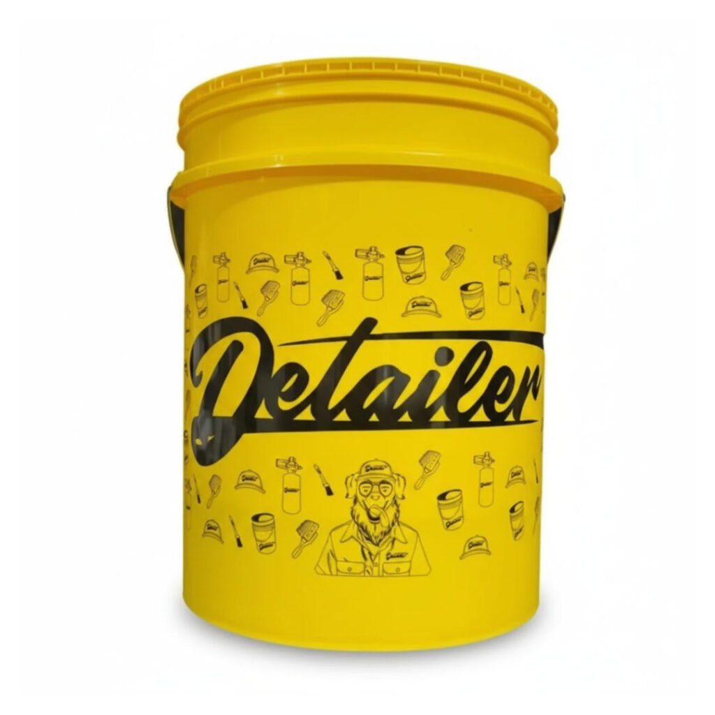 BALDE COM SEPARADOR DE PARTÍCULAS AMARELO DETAILER 3