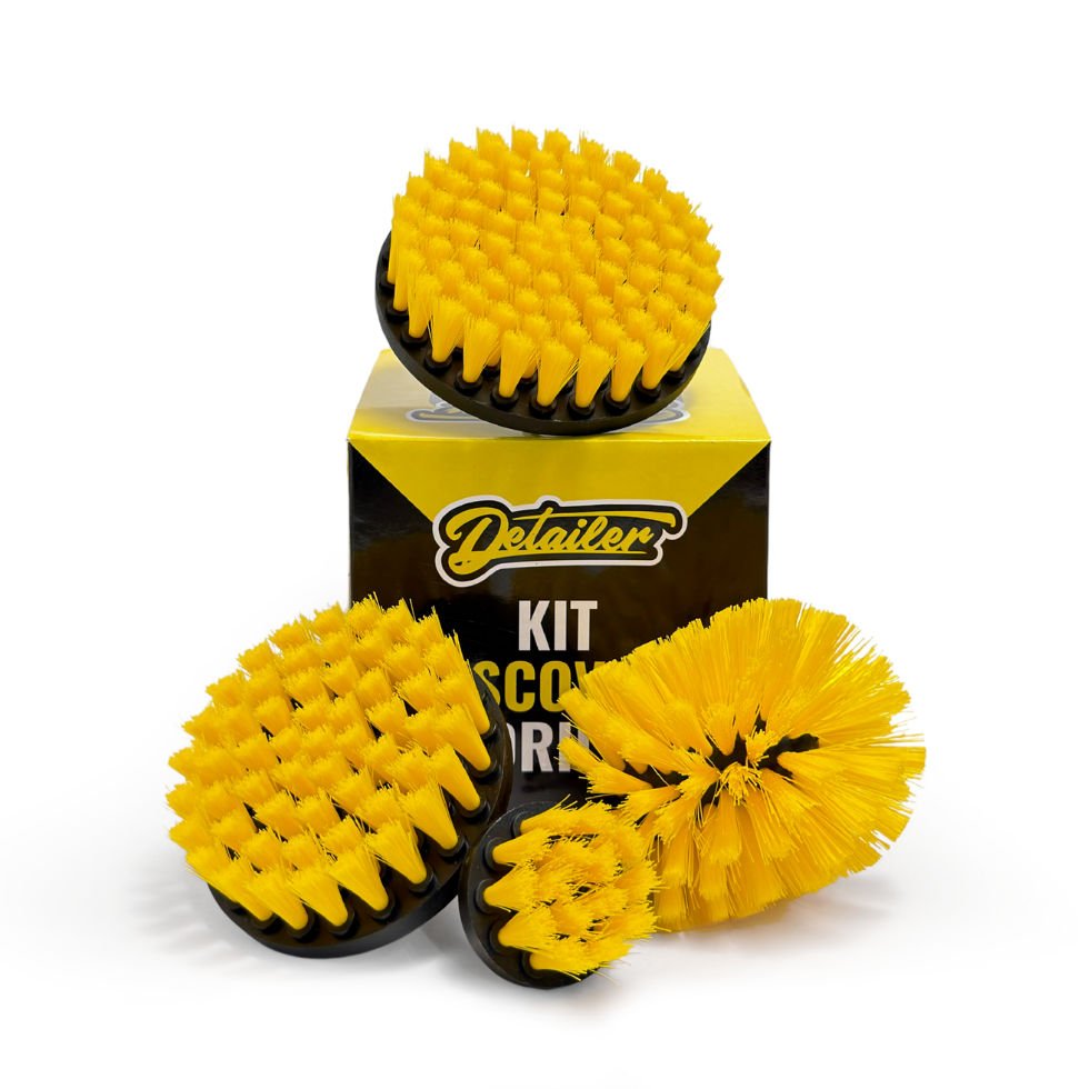 KIT 4 ESCOVAS DRILL DETAILER