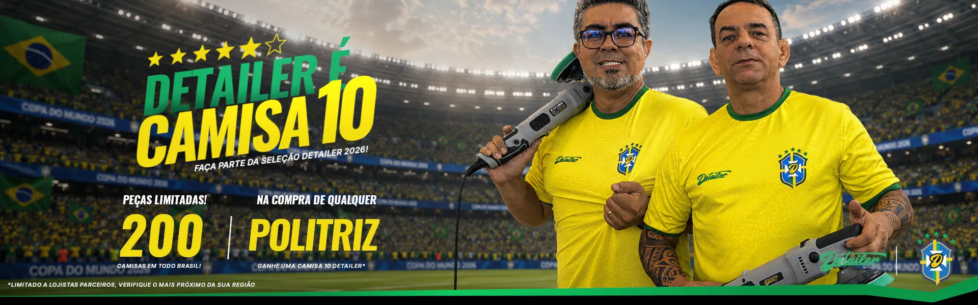 Camisa da seleção Brasil Detailer copa 2026 2
